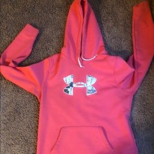 Under Armour Women’s Sweatshirt Coral/ Pink XL